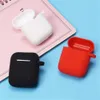 Coloful Air Pods Case Silicon Pouch voor Apple Oortelefoon Airpods Pro Set Protector Cover Skin Draadloze ARIBUDS MET METALE CEST