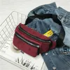 Waist Bags 2021 Womens Bag Fanny Pack Corduroy Belt Purse Small Phone Key Pouch White Black Packs217f