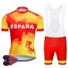 2022チームサイクリングジャージービブセットMTBユニフォーム自転車服の自転車服着夏の男性の短いマイヨット漫画スーツ