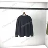 21SS Designers Sweaters Luxe Mens Dames Leren Letters Jacquard Brief Man Parijs Fashion Tee Topkwaliteit Tees Straat Lange Mouw Luxurys Zwart Groen