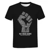 Black Lives Matter 3D Imprimer T-shirt Hommes Femmes Mode Casual Streetwear Tshirt Unisexe Je ne peux pas respirer George Floyd T-shirt T200614