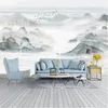 Wallpapers Milofi Wall Custom Chinese Artistic Conception Landscape Marble TV Background Paper Mural