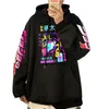 Anime Jojo's Bizarre Adventure Printed Hoodies Hip Hop Sweatshirts Långärmad Pullover Loose Print Streetwear för män och kvinnor 220214