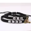 Charm Bracelets 2PCS Set Bracelet Couples Distance Lock Cylinder Key Pendants Weave Yoga For Women Elastic Rope Jewelry Gift