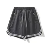 Vintage Streetwear Mens Striped Sweat Short Fashionable Patchwork Track Shorts Sommar Loose Casual Sweatpant Man Kvinnor C0607