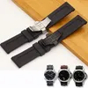 Watch Band For Panerai PAM 111 441 TPU Rubber Silicone 22 24mm Strap Accessories Folding Clasp Bracelet Chain234s