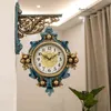 Lüks Çift Taraflı Duvar Saati Nordic Tasarım Oturma Odası Duvar Saati Asılı İzle Duvar Relojes Ev Dekorasyon Aksesuarları 50wc H1230