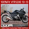 Órgão de Injeção para Honda VFR1200F CrosStourer VFR 1200 RR CC F 10-13 76No.0 VFR1200X VFR-1200 VFR1200 10 11 12 13 VFR1200RR 2010 2012 2013 2013 Fairing Lustroso Black