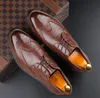 Male Business luxurys Dress shoe Colorful Lace up Fashion Man Casual Leather Oxfords Flat Leisure Wedding Party shoes Men Big Size