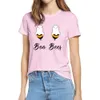 Mode Boo Bees Paare Let It Be Halloween Kostüm Lustige Party Vintage Sommer Damen 100 % Baumwolle T-Shirt Humor Geschenk Männer T-Shirt 210306