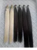 Högkvalitativ 14quot28quotnano ringar indiska remy mänskliga hårförlängningar 100g pk 1g s färg 1 jet svart nano tip hår förlängning9287444
