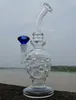 Reciclador de bong de vidro dab rig tubo de água de vidro fabuloso borbulhador de vidro inebriante com junta de 14,4 mm
