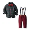 Abbigliamento per bambini 2021 Autunno Inverno Nuovi neonati maschi vestiti manica lunga + pantaloni bambino vestito sportivo costume per bambini per ragazzi Set X0802