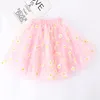 Baby Girls Tutu Skirt Knit Chrysanthemum Gauze Skirts Designer Clothes Kids Girls Short Dress Baby Princess Skirts Baby Clothes ZYY741