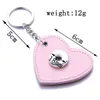 5Pcs/lot New Snap Jewelry PU Leather Keychains Fit 18mm 20mm Snap Buttons DIY Snap Keyring For Women Keychain G1019