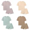 Kids Casual Sport Clothing Sets Baby Striped Clothing Set Summer Short Sleeve Top + Shorts 2pcs/set Infant Shortt Home Pajama Outfits