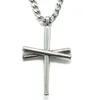 Titanium Sport Accessories gold silver cross Baseball Bat Pendant Necklace Black Color Stainless Steel For Women Men