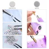 Gevşek Elmaslar Hotfix Rhinestones için Rhinestones Strass Nail Cam Taş Diy Botlarında Yüksek Kaliteli Kristal AB Demir