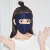 Women Multifunctional Scarf Air Hole Warm Print Cycling Anti-dust Reusable Mouth Face Cover Full Face Ice Silk Sunscreen Mask