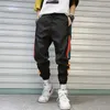 QNPQYX, nueva ropa informal estilo Hip Hop, pantalones para correr, pantalones Cargo informales para hombre, pantalones bombachos de cintura elástica de calle alta para hombre X0723