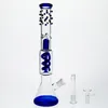 Lavanda Púrpura Cachimbas Con Junta 18.8mm Tazón Recto Plataformas Petroleras Recyler Bongs De Vidrio 37 Cm Alto Hoorkahs Enrollados