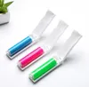 Portable folding hair removal brushes Reusable Washable Lint Roller Sticky Silicone Dust Wiper Pet-Hair Remover Cleaning Brush