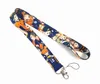 Partihandel 20st Cartoon Japan Anime Haikyuu !! Straps Lanyard Nyckelkedja ID-kort Häng Rope Sling Neckrem Pendant Boy Girl Presenter