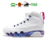 2022 Mens 9 Basketskor 9s Ändra världen Bred Racer Pearl Blue Snakeskin Vit Rosa UniversityGold Silver Glitter Barons Män Sport Trainer Sneakers