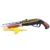 Soft Bullet Toy Gun Double-barreled Plastic Repeater Pistols Model Bendable with Bullets Gift for Children Boys Birthday Gifts