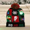 LEDクリスマス帽子ビーニーセーターフラッシュライトアップキッズ/大人の新年パーティーの装飾のためのニットキャップクリスマスギフト