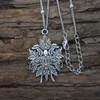 Pendant Necklaces Fashion Vintage Wiccan Green Man Necklace Witch Women's Jewelry3117