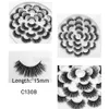 New 13 Pairs 3D Mink Eyelashes Pack 15-20mm Faux Mink Lashes Natural Long Soft False Eyelashes Full Strip Lashes Winged Eye Extension