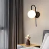 Modern LED Wall Lamp Glass Gold Lighting Sconces Living Bedroom Bathroom Fixture Restaurant Dining Indoor Home Decoration Light