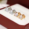 C legers diamonds earring Top quality stud luxury brand 18 K gilded studs for woman brand design new selling diamond exquisite gift 925 silver 5A earrings