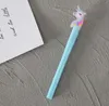 Gel pennor 0.5mm Night Light Rainbow Lovely Unicorn Modeling Creative Cartoon Korean Luxury Pen Student Presentskrivning Tillbehör LLA9183