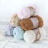 1 pc 50grams / bola lisa fio de algodão crochet colorido coral lã lã fio fio para mão de tricô bebê camisola chapéu lenço suprimentos y211129