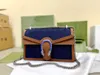 Famous lady messenger bags snake head shoulder bag denim letter printing design metal chain handbag clutch purses three sizes263y