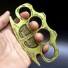 Thickened and Widened Metal Brass Knuckle Duster Finger Tiger Safety Self Defense Outdoor Camping Security Pocket Backpack EDC Tool