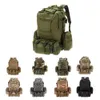 Outdoor escalada mochila multifuncional mochila tática militar com Molle webbings mochila esportes camping caminhadas saco de viagem Q0721