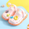 New Children Kids Girl Mules Clogs Summer Croc Garden Beach Slippers Sandals Cave Hole Baby Shoes For Girls X0703