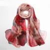 DANKEYISI Grande taille Écharpe en soie de mûrier Femmes Dames Soie Femmes Longues Foulards Châle Femme Hijab Wrap Summer Beach Cover-ups Q0828