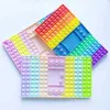Giant Macarone Rainbow Color Sensory Bubbles Popper Toys Push Pop Boards Super Game Desktop Punsicle Super Large Mega Jumbo Punsicle J7178176