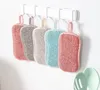 Double-sided Cleaning Cloths Kitchen Strong Non-stick Oil Fiber Dish Towel Sponge Brush Cloth Rag