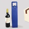 Portable PU Leather Wine Bag Luxury Single Wine Bottle Packaging Bag Holiday Gift Wine Storage Bag ZZE5175