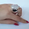 Trouwringen klassiekers grote maansteen voor vrouwen hyperbole vintage ring water drop witte steen vrouwelijke mode-sieraden groothandel