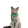 Christmas Cat Collars Verstelbare Cartoon Print Pet Collar met Bell Party Decoration Supplies