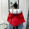 子供の冬のベルベットのジャケット防水パーカー暖かいアウターフード付きコート女の子の革のスノーシュールwindbreaker 4-15y 211203