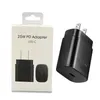 25W Type-C PD Super Fast Charger لـ Samsung Note 20 S21 Note10 S22 Smart Type C محول الطاقة الخلوي