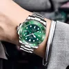 LIGE Top Marka Luksusowy Moda Diver Watch Mężczyźni 30atm Wodoodporna Data Zegarki Zegarki Sportowe Męskie Kwarcowy Zegarek Relogio Masculino