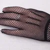 Five Fingers Gloves Ladies Summer UV-Proof Driving Mesh Fishnet Nylon Solid Thin Mitten Animals Woman
